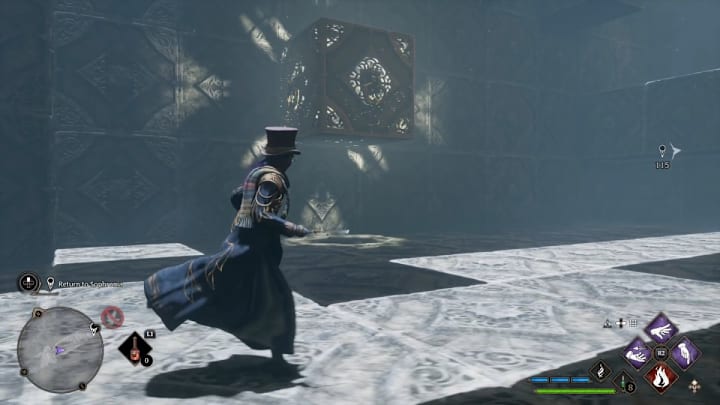 The solution for the Halls of Herodiana in Hogwarts Legacy.