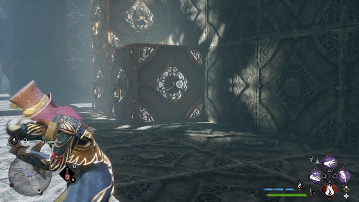 The solution for the Halls of Herodiana in Hogwarts Legacy.