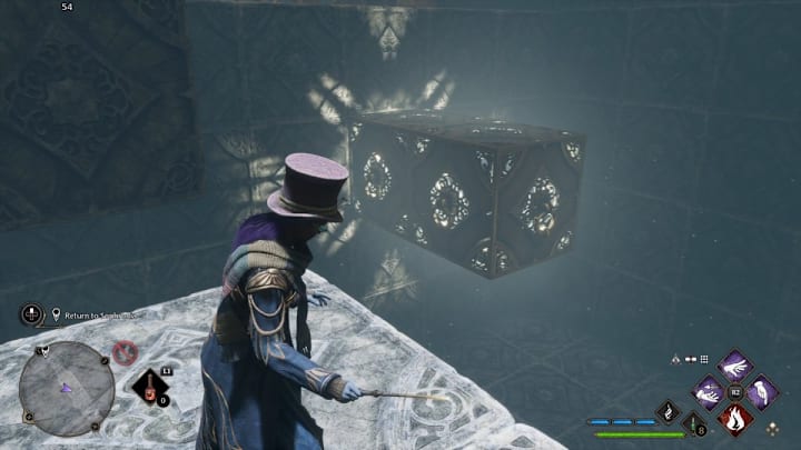 The solution for the Halls of Herodiana in Hogwarts Legacy.