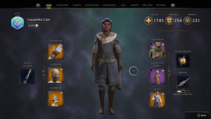 The solution for the Halls of Herodiana in Hogwarts Legacy.