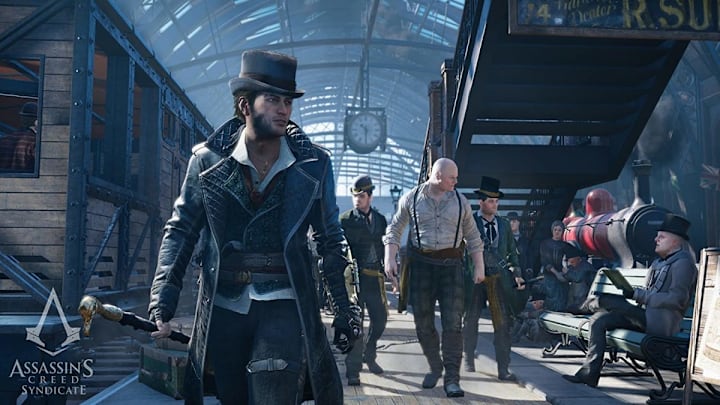 Jacob walking through a train station in London.