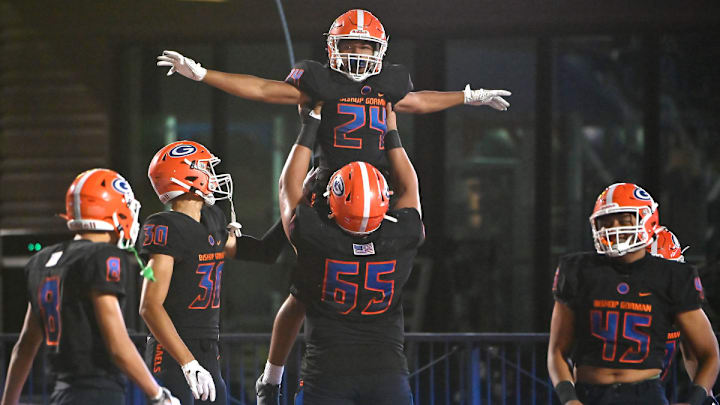 Bishop Gorman RB Myles Norman (24) has rushed for 143 yards through the first two games of the 2024 season.