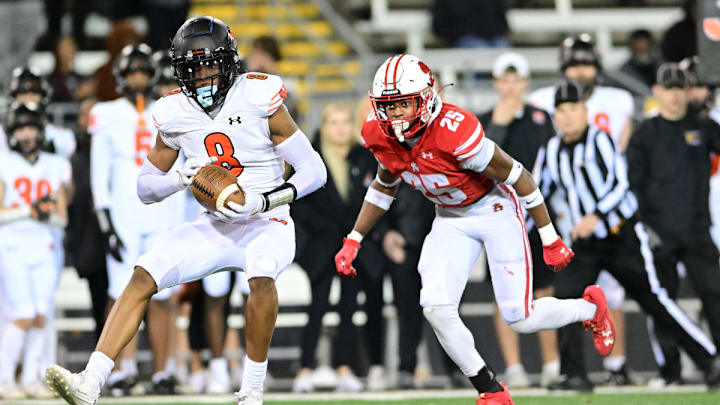 McDonogh (Maryland) senior Brandon Finney (8) is committed to play cornerback for the Oregon Ducks.