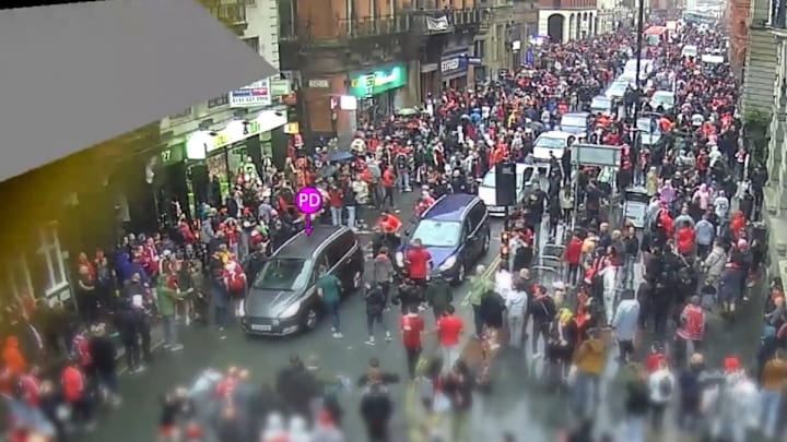 Imagen del incidente donde Paul Doyle hirió a 134 personas. Imagen del incidente donde Paul Doyle hirió a 134 personas.