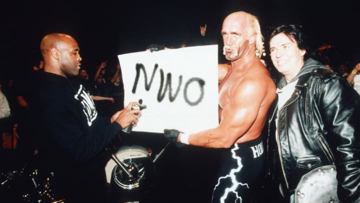 Hogan and Bischoff will forever be connected through the NWO Hogan and Bischoff will forever be connected through the NWO