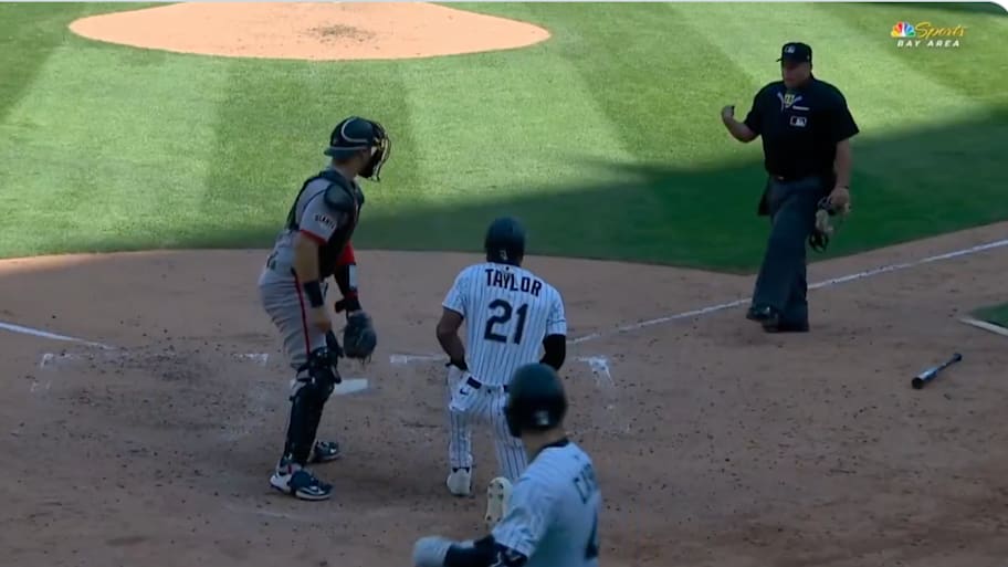 Michael A. Taylor forgot to touch home plate and was called out.  | @MLB