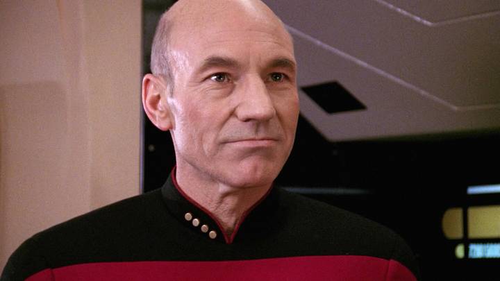 Patrick Stewart as Captain Picard in Star Trek: The Next Generation
