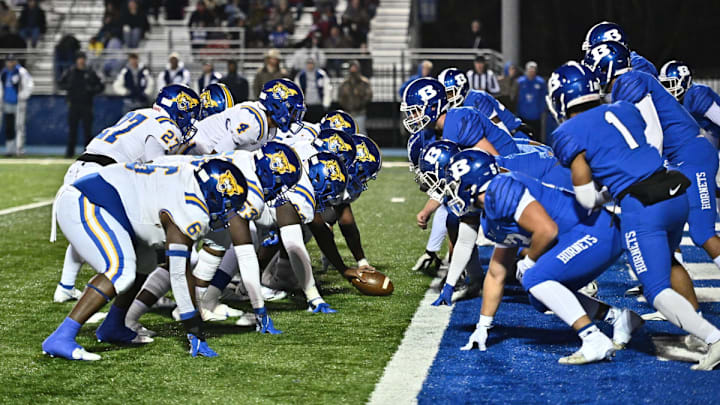 Bryant takes on North Little Rock in an Arkansas high school football game. Bryant takes on North Little Rock in an Arkansas high school football game.
