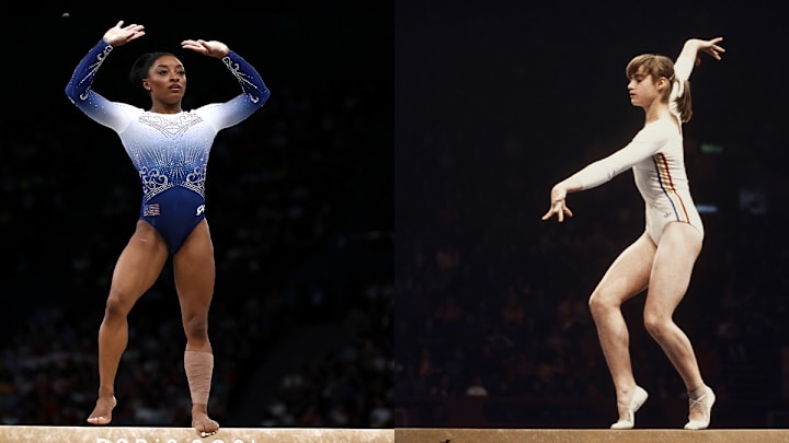Nadia Comăneci y Simone Biles, dos leyendas que redefinieron la gimnasia en distintas eras