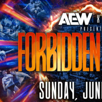 An official graphic for the AEW Forbidden Door 2024 PPV.