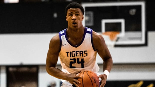 Ohio State linebacker Sonny Styles helped lead Pickerington Central to an Ohio high school basketball state championship.