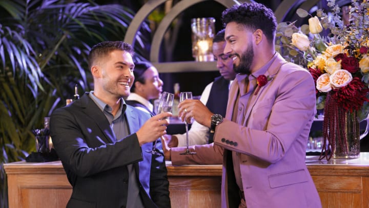 All American -- “I Do (Part II)” -- Image Number: ALA615c_0516r -- Pictured (L-R): Cody Christian as Asher Adams and Michael Evans Behling as Jordan Baker -- Photo: Troy Harvey/The CW -- © 2024 The CW Network, LLC. All Rights Reserved.