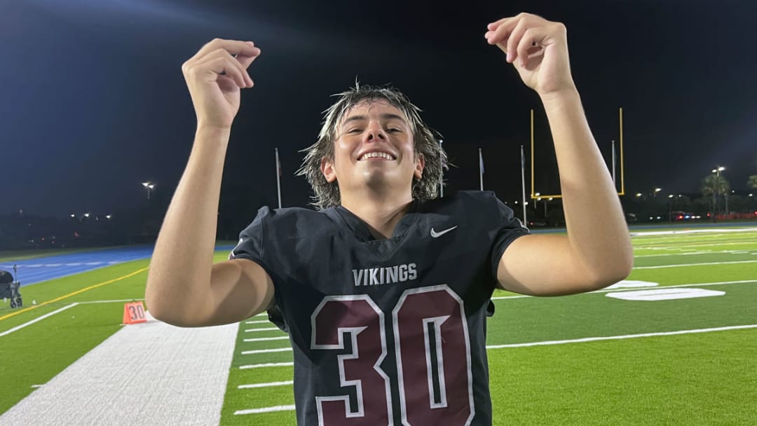 Noah Sidan has moved from Miami Norland to become the placekicker Chaminade-Madonna and he had a big game on his first night in a Lions' uniform in their Kickoff Classic romp over Archbishop Carroll.