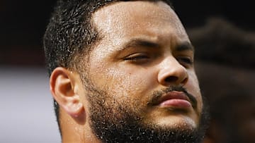 NFL Los Angeles Rams guard Jonah Jackson