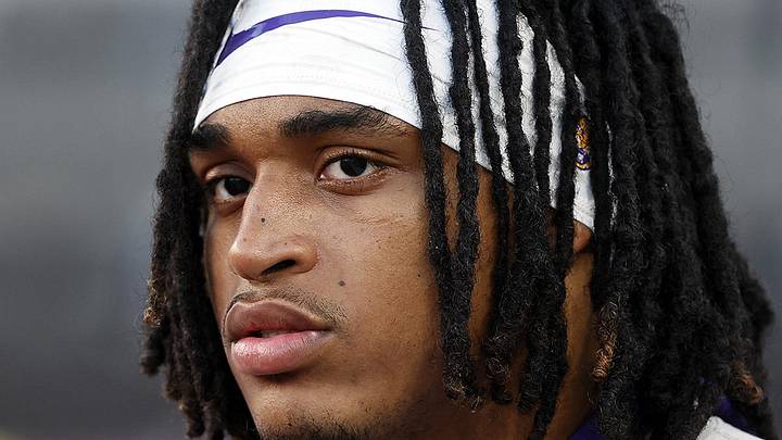 NCAA Football Louisiana State linebacker Harold Perkins Jr.