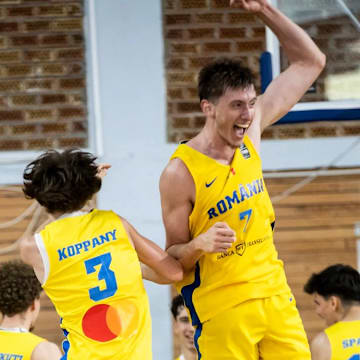 Christian Nitu celebrates his breakout outing against Iceland. 