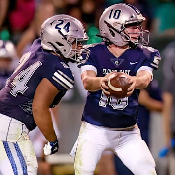 Clovis East quarterback Tyus Miller tossed 43 touchdowns during his junior season. Friday night he'll tangle with a very tough Grant Union team from Sacramento.