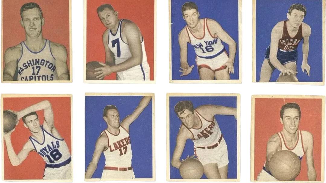 Various 1948 Bowman Basketball Players