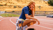 Jane Hedengren poses with her Gatorade Girls Track and Field Player of the Year awards on Tuesday, July 1, 2025. Hedengren won the 2024-2025 Utah Girls Gatorade Track and Field Player of the Year and Gatorade National Girls Track and Field Player of the Year awards after a record-breaking senior season.