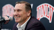 Dan Mullen speaks to the media about his first UNLV recruiting class.