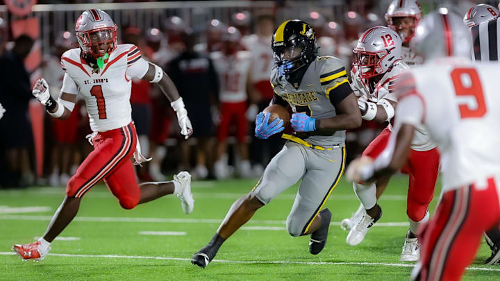 Byron Louis of American Heritage Plantation is one of five South Florida football players in the spotlight heading into the 2024 season. Byron Louis of American Heritage Plantation is one of five South Florida football players in the spotlight heading into the 2024 season.