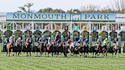 Horses leave the starting gate at Monmouth Park