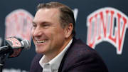 Dan Mullen speaks to the media about his first UNLV recruiting class.
