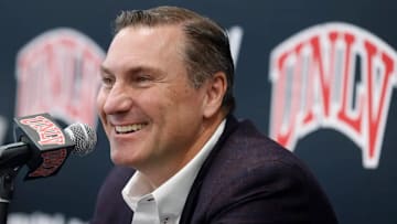 Dan Mullen speaks to the media about his first UNLV recruiting class.