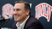 Dan Mullen speaks to the media about his first UNLV recruiting class.
