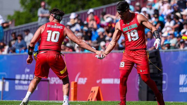 La selección mexicana varonil consiguió su segundo triunfo en el Mundial de Flag Football. La selección mexicana varonil consiguió su segundo triunfo en el Mundial de Flag Football.