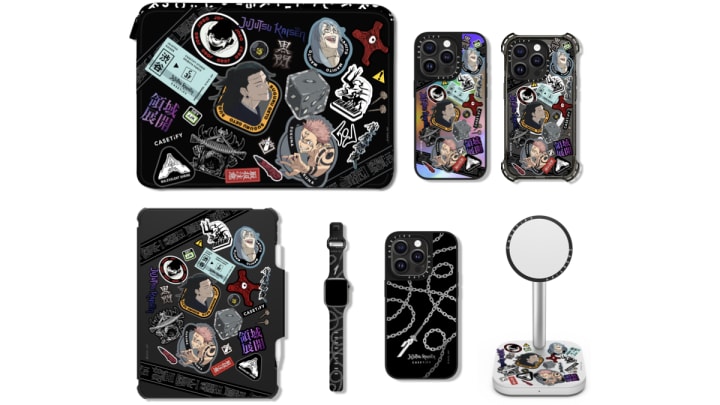 Jujutsu Kaisen x CASETiFY Sorcerer and Curse Side cases and products © 2024 CASETiFY