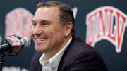 Dan Mullen speaks to the media about his first UNLV recruiting class.