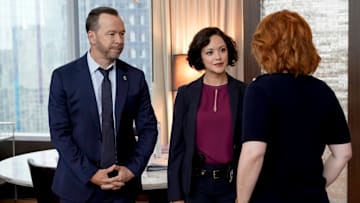 "Another Look" -- Frank takes one of Jamie's cases to heart when it involves the suspicious death of his friend's, FBI Agent Wilson Ortega's (Emiliano Diez), terminally ill wife. Also, after demanding more meaningful cases, Erin receives an unsolved robbery case that proves to be impossible to crack without help from Anthony, and Danny and Baez uncover the shocking truth behind a puzzling assault claim, on BLUE BLOODS, Friday, Oct. 18 (10:00-11:00 PM, ET/PT) on the CBS Television Network.