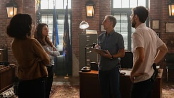 "Spies and Lies" - Navy Lieutenant Max Landry (Michael Ocampo) asks the New Orleans field office for help when he suspects his girlfriend is a spy. Also, Lasalle faces another devastating dead end as he searches for his brother's last known whereabouts, on "NCIS: NEW ORLEANS," Tuesday, Oct. 22 (10:00-11:00 PM, ET/PT) on the CBS Television Network. Pictured L-R: Necar Zadegan as Special Agent Hannah Khoury, Vanessa Ferlito as FBI Special Agent Tammy Gregorio, Scott Bakula as Special Agent Dwayne