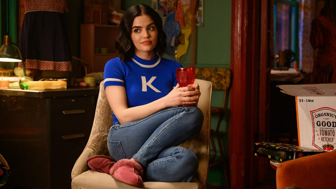 Katy Keene -- "Chapter Thirteen: Come Together" -- Image Number: KK113d_0500r.jpg -- Pictured: Lucy Hale as Katy Keene -- Photo: David Giesbrecht/The CW -- © 2020 The CW Network, LLC. All rights reserved.