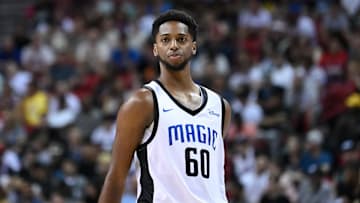 F/C Robert Baker II during NBA 2K24 Summer League with the Orlando Magic in 2023.