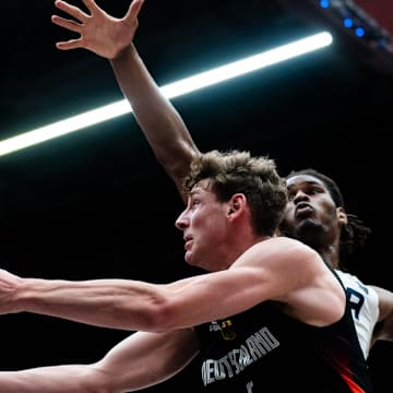 Hannes Steinbach makes a move to the hoop during the U19 World Cup.