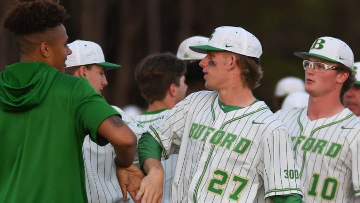 Dylan Lesko (27) starred at Buford High School in Georgia before becoming a first-round MLB Draft pick in 2022.