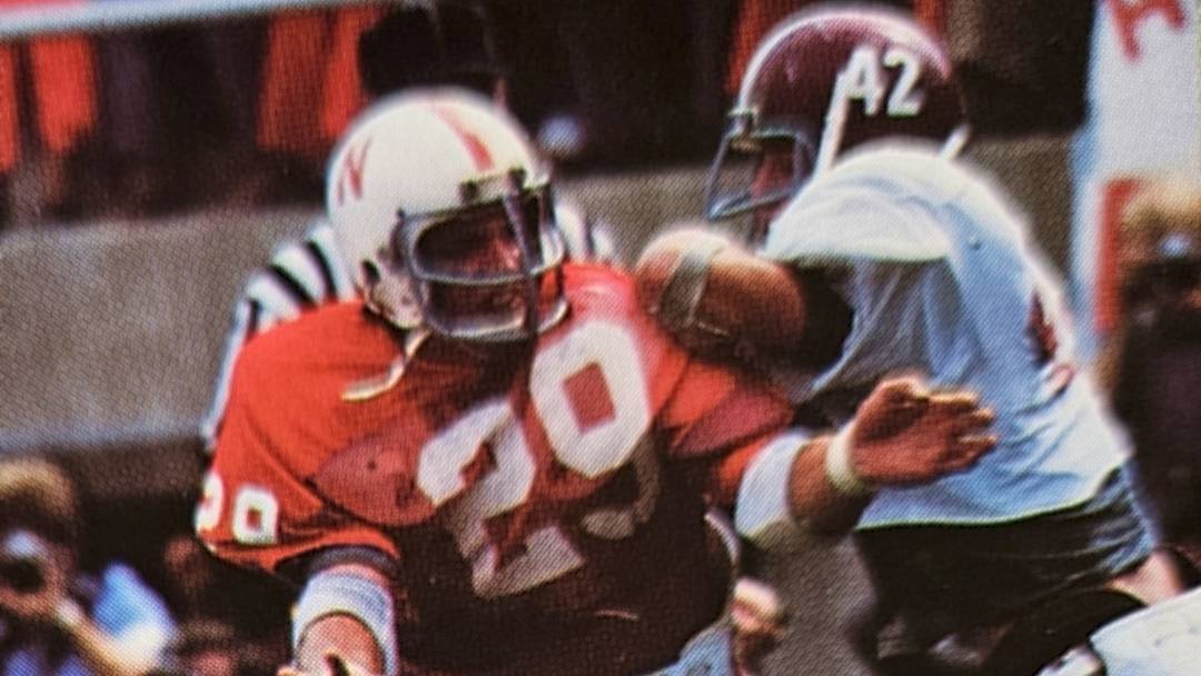 Jim Pillen vs. Alabama in 1977. Jim Pillen vs. Alabama in 1977.