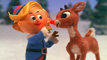 RUDOLPH THE RED-NOSED REINDEER--Narrated by Burl Ives, who is also heard as the voice of Sam the Snowman, this favorite is a music story based on the popular song of the same name by Johnny Marks. It recounts the tale of a shy reindeer whose Christmas spirit is dampened because his shiny nose has made him the laughing stock of all of Christmasville. Photo: © Classic Media