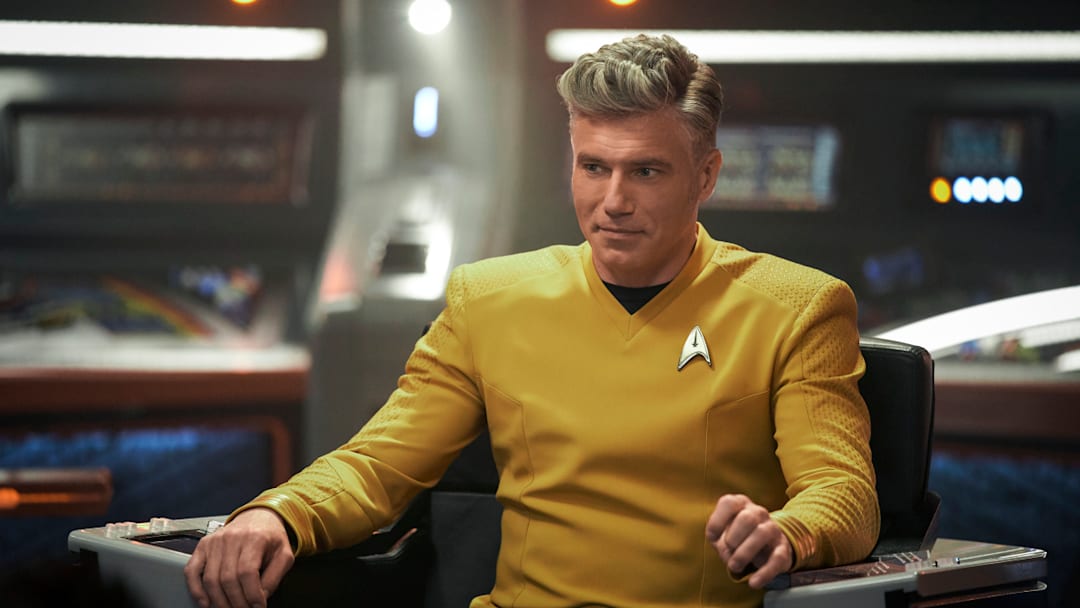 Pictured: Anson Mount as Pike of the Paramount+ original series STAR TREK: STRANGE NEW WORLDS. Photo Cr: Marni Grossman/Paramount+ ©2022 ViacomCBS. All Rights Reserved.