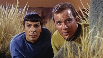 Leonard Nimoy as Mr. Spock and William Shatner as Captain Kirk from the Star Trek episode "The Man Trap," which is NOT on this list.