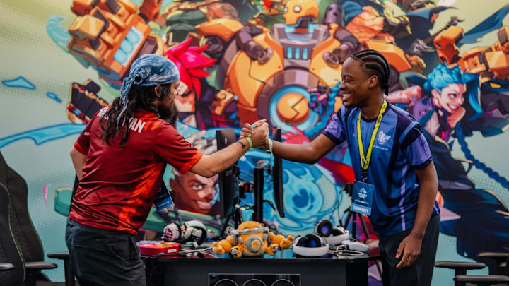 Participantes del torneo EVO, en Niza, Francia.