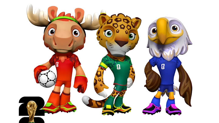 Maple, Zayu y Clutch, las mascotas del Mundial 2026.