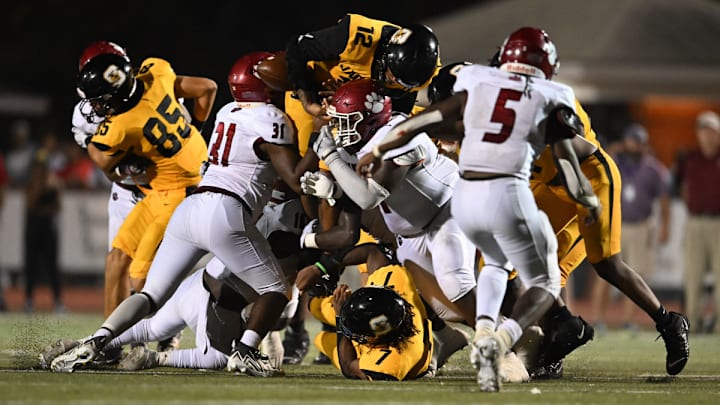 The top two Mississippi high school football teams clash on Friday when Starkville visits Louisville. 