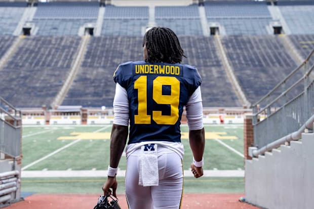Michigan freshman quarterback Bryce Underwood