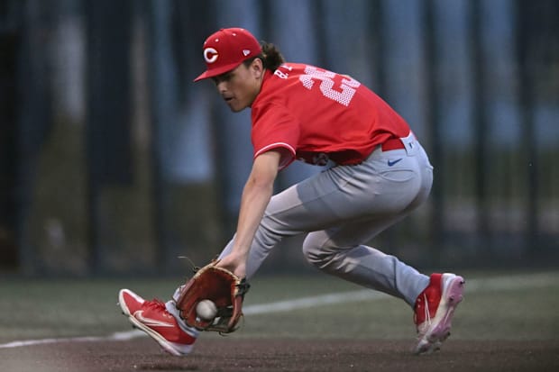 Corona (California) High School infielder Brady Ebel is an LSU commit projected as an early pick in the 2025 MLB Draft.