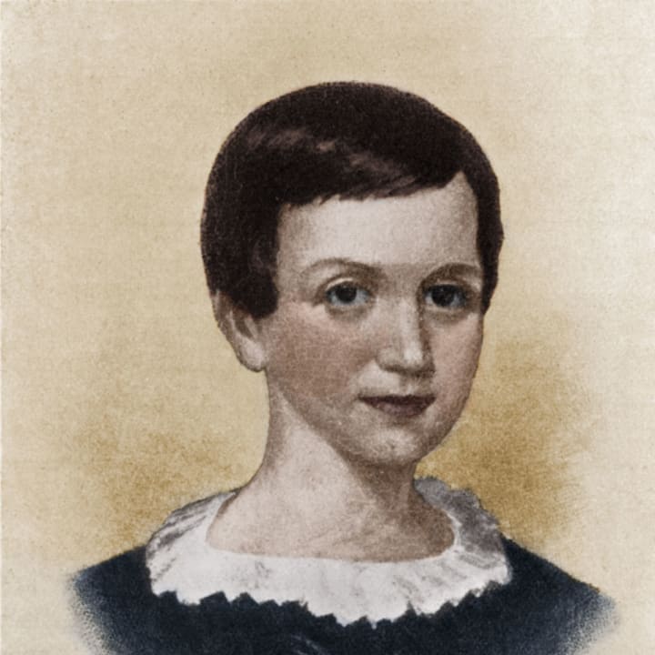 Emily Dickinson is pictured