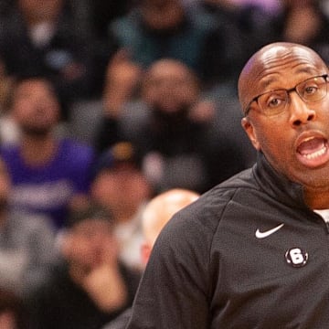 Sacramento Kings head coach Mike Brown. Mandatory Credit: Ed Szczepanski-Imagn Images