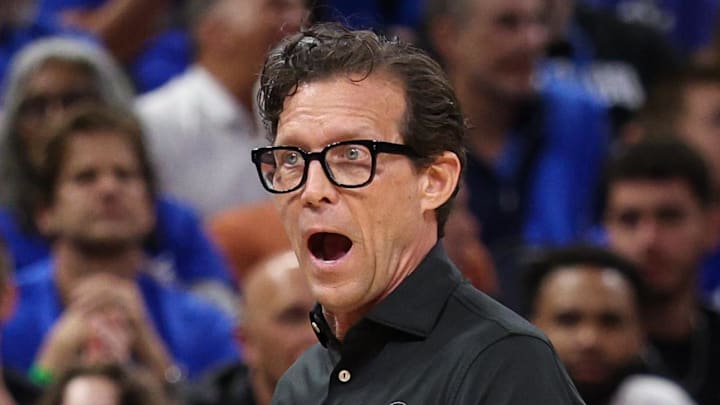 Atlanta Hawks head coach Quin Snyder reacts against the Orlando Magic.